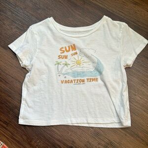 Aerie boxey crop shirt